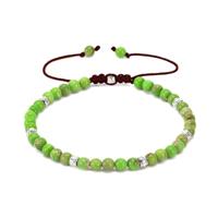 Uwiyo Beaded Bracelet for Women, 4mm Crystal Bracelet Adjust