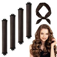 4PCS Heatless Curlers Heatless Blowout Rods Curling Rod Heat