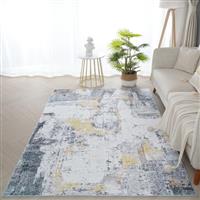Xfrog Abstract Area Rug Modern Washable Small Rug Entryway Rug for Living Room Soft Short Pile Floor Carpet Door Mat Non Slip Rug for Entrance Kitchen Bathroom Hall