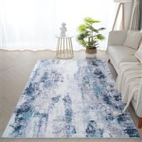Xfrog Abstract Area Rug Modern Washable Small Rug Entryway Rug for Living Room Soft Short Pile Floor Carpet Door Mat Non Slip Rug for Entrance Kitchen Bathroom Hall