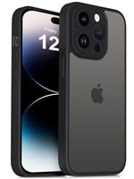 Mootobo Compatible with iPhone 14 Pro Max Case with Lens Protection, Shockproof Military-Grade Protection, Anti-Scratch Matte Back Slim Phone Case 6.7 inch, Deep Blue