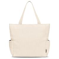 HOMESPON Cordury Tote Bag Large Shoulder Bag with Zipper and Pockets for Travel Gym Vacation