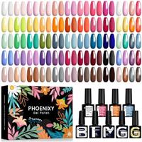 PHOENIXY Gel Nail Polish Set - 7ml UV Gel Nail Polish Nail Varnish Stes Nail Art Gift for Women