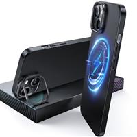 TORRAS Ultra Thin Series iPhone Case with MagSafe [No.1 Magnetic Force] Extreme Shockproof Protective Cases for iPhone 15 Series Phone Case [Velvety Touch & Elegant Look] Slim Thin Case