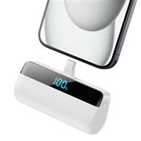 Feob Mini Power Bank Portable Charger 5200mAh for iPhone 15 Series, PD USB C Battery Pack with LCD Display,Compatible with iPhone 15 Plus/15 Pro/15 Pro Max, Samsung S24/23,Android Phones etc-Blue