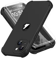 ORETECH 4 in 1 Case for iPhone 14 Case, with [2 x Tempered Glass Screen Protector] [Camera Protection] [Military Grade Protective] Thin Slim Fit Rubber Bumper iPhone 14 Phone Case Cover