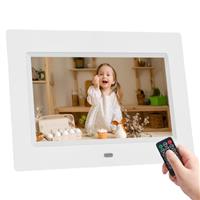 Digital Photo Frame Large HD IPS Screen Digital Picture Frame Photo/Music/Video Player/Calendar/Alarm with Remote Control Non Wifi