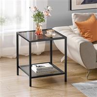 SAYGOER Glass Coffee Table and Glass End Table