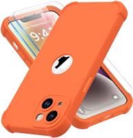 ORETECH for iPhone 14 Case 6.1 inch, with [2 Pack Screen Protector] [Camera Lens Guard] [15FT Military Grade Drop Test] 360 Shockproof Slim Fit Design Rubber Bumper Phone Cover