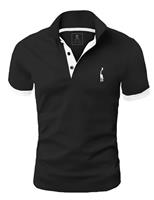 GLESTORE Mens Short Sleeve Polo Shirts Golf T-Shirts for Men Cotton T Shirt Poloshirt