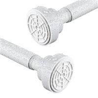 Stainless Steel Extendable Shower Curtain Pole 115-210cm Tension Rods for Curtains Telescopic Curtain Poles No Drilling Adjustable Shower Curtain Rail for Kitchen Cupboard Closet Bathroom Window