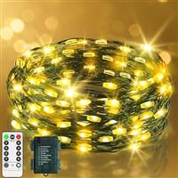 9.9 FT 60 LED Fairy Lights Battery Operated String Lights Gr