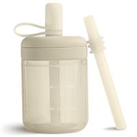 Moonkie Silicone Sippy Cup with Straw, Non-Spill Cup for Baby, BPA Free, Dishwasher Safe, 5 oz