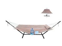 GOCAN Brazilian Double Hammock 2 0r 1 Person Extra Large Canvas Cotton Hammock for Patio Porch Garden Backyard Outdoor and Indoor