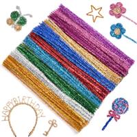 Ainiv Multicolor Pipe Cleaners for Craft, 30cm Crafting Pipe Cleaners, Chenille Stems for DIY, Arts & Crafts, Fuzzy Sticks Craft Supplies for Christmas Tree Creative Handmade DIY Decoration