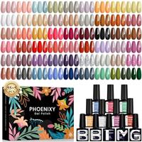 PHOENIXY Gel Nail Polish Set - 7ml UV Gel Nail Polish Nail Varnish Stes Nail Art Gift for Women