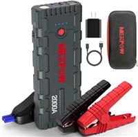 NEXPOW Car Jump Starter, 2000A Peak 12V Portable Car Battery Starter, Auto Battery Booster, Lithium Jump Box with LED Light/USB Quick Charge 3.0
