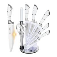 Kitchen Knife Set, JUSTUP Pink 9-Pieces Sharp Stainless Stee