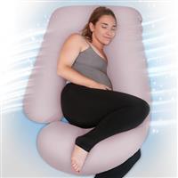 PinkFroggie Pregnancy Pillows,Soft U-Shape Maternity Pillow with Removable Cover-Full Body Support Pillows for Adults Sleeping-Pregnancy Must Haves