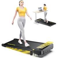 Toputure Walking Pad Treadmill for Home, 9% Incline Under Desk Treadmill, 2.5HP Walking Running Machine with Magnetic Remote Bluetooth App Control, 100x40cm Belt, LED Display,12 Sports Modes