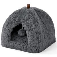 Bedsure Pet Tent Fluffy Cave Bed for Cats/Small Dogs