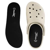 Knixmax Outdoor 2 Pair Unisex Extra Thin Insoles for Crocs Clogs, Comfort Inserts for Birkenstock Insole, Garden Shoes, Water Shoes, Sockless Shoe Pads for Women Men Kids Size 1-13