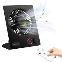 Small Desk Fan,VEMONT USB Table Fan,5000mAh Rechargeable Bat