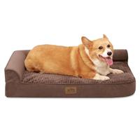 COSY KISS Orthopedic Dog Bed, Pet Couch for Dog, Supportive Foam Bolster Sofa with Waterproof Lining Cover, Anti-Slip, Washable, L Shape