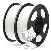 ANYCUBIC PLA+ 3D Printer Filament 1.75mm, High Toughness 3D Printing Filament, Dimensional Accuracy +/- 0.02mm, Print with Most FDM 3D Printers, RFID Sync1KG Spool, White