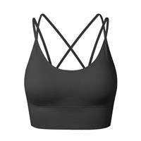 SEGRILA Strappy Sports Bras for Women Crisscross Back Yoga Workout Bras with Removable Pads