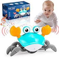 Hapikids Crawling Crab Toy, Baby Toys 6 to 12 Months Gifts for 1 Year Olds Girls Boys Baby Sensory Toys for 1 2 3 Year Olds Boy 1st Birthday Gifts for Girls Boys