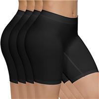 SIMIYA 4 Pack Womens Boxer Shorts Seamless Chub Rub Shorts Stretchy Anti Chafing Underwear for Under Dresses