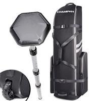 CHAMPKEY Premium Soft Padded Golf Travel Bag Flight with Wheels - 1200D Premium Oxford Fabric Golf Travel Cover