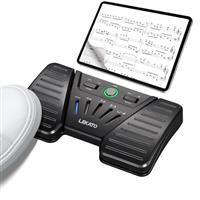 LEKATO Bluetooth Page Turning Pedal, Wireless Page Turner, Rechargeable Footswitch for Phone, Tablets, Portable Foot Pedal for Playing Instruments or Prompting
