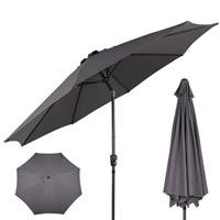 ZealWe Garden Parasol 3m Umbrella Outdoor Sun Shade with Tilt Crank Handle and 8 Ribs for Patio Beach Pool Lawn Backyard Deck