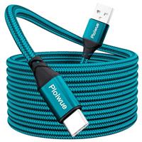 Extra Long USB C Cable, PS5 Controller Charging Cable Braided for Samsung Galaxy S20/S10/S9, Huawei, PS5, Xbox Series X/S Controller, Switch Pro Controller
