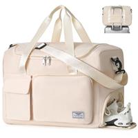 FIORETTO for Ryanair Airlines Cabin Bags 40x20x25 Underseat Travel Hand Luggage Carry on Bag Weekend Overnight Duffle Holdall Bag for Women and Men