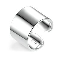 ALEXCRAFT Ring Silver 925 Women Men Open Adjustable Gifts for Girlfriend Mom Girls Valentine's Day