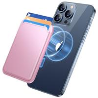 Miracase Magnetic Wallet, Compatible with MagSafe Wallet, 3-Card Holder, for iPhone 16/15/14/13/12/11 Series, 3-Card Holder, Vegan Leather