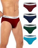 POKARLA Men's Cotton Briefs Underwear No Fly Triangle Underpants