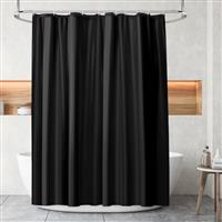 URAQT Shower Curtain Anti Mould, Upgrade PEVA Waterproof Bath Curtains, Mildew Resistant Bathroom Shower Curtains with 12 Hooks, Grey Bathtub Curtains with Metal Rustproof Eyelets, 180 x 180 cm