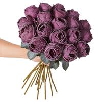 Kisflower 10pcs artificial roses
