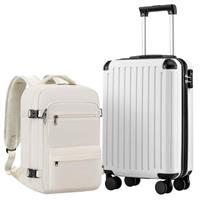 COOLIFE Cabin Suitcase 553520cm for Ryanair Airlines Carry on Cabin Luggage Hard Shell Suitcase Lightweight with TSA Lock and 4 Dual-Spinners Wheels