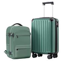 COOLIFE Cabin Suitcase 553520cm for Ryanair Airlines Carry on Cabin Luggage Hard Shell Suitcase Lightweight with TSA Lock and 4 Dual-Spinners Wheels