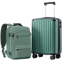 COOLIFE Cabin Suitcase 553520cm for Ryanair Airlines Carry on Cabin Luggage Hard Shell Suitcase Lightweight with TSA Lock and 4 Dual-Spinners Wheels