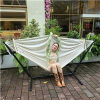 GOCAN Brazilian Double Hammock 2 0r 1 Person Extra Large Canvas Cotton Hammock for Patio Porch Garden Backyard Outdoor and Indoor