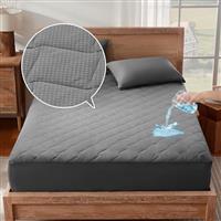 SONIVE Single Mattress,Mattress Pad,Waterproof Mattress Protector,Breathable Mattress Pad Stretches up to 38 CM