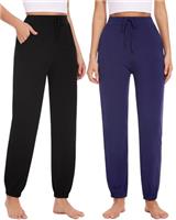 Knuffnee Women Pyjama Bottoms Lounge Plaid Pants Wide Leg Sl