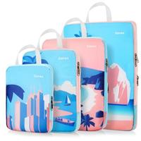Gonex Compression Packing Cubes Extensible Organizer Bags for Travel Suitcase Organization