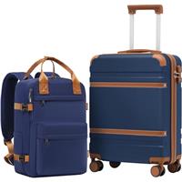 COOLIFE Cabin Suitcase 553520cm for Ryanair Airlines Carry on Cabin Luggage Hard Shell Suitcase Lightweight with TSA Lock and 4 Dual-Spinners Wheels